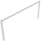 Stationary access barriers | for bolting on site | with top bar | hot-dip galvanized | total width: 3000 mm